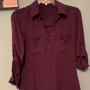 EXPRESS, Plum colored Button down. Great shape!
